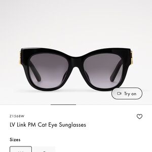 Louis Vuitton link cateye sunglasses like new condition. Purchased in Maui 2024.